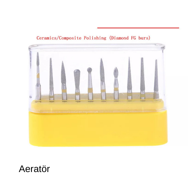 Aeratör Elmas Firezi 10 'lu Sarı Kuşak Polisaj Karışık Paket