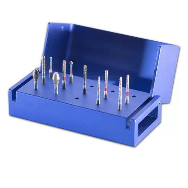 Aeratör Elmas Frezi - Çin 10 lu Blester Paketi Alev Uçlu Model SARI Kuşak