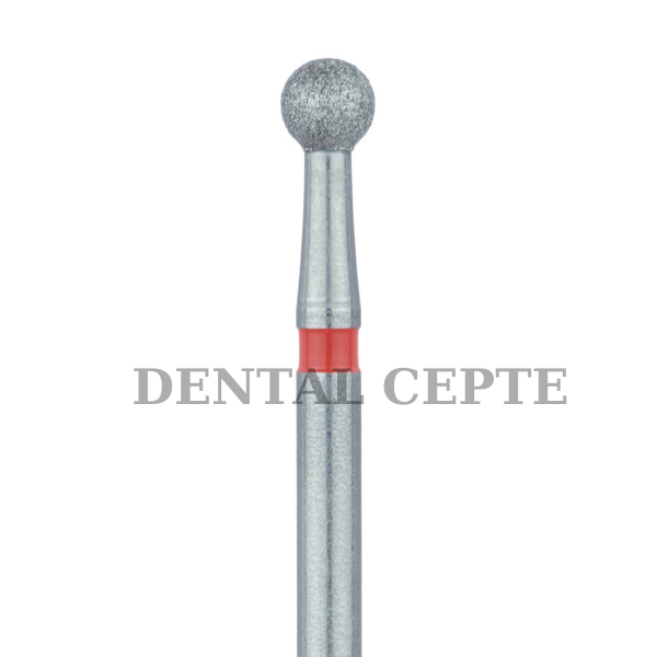 Aeratör Elmas Frezi - Çin 10 lu Blester Paketi ROND Model KIRMIZI Kuşak