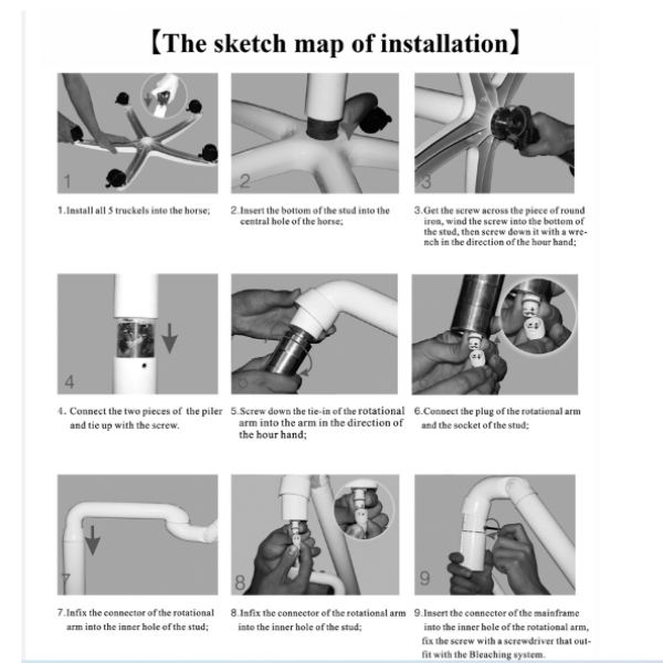 Ayaklı Mobil Beyazlatma Cihazı Model-2