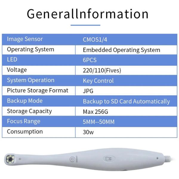 Dental Ağız İçi Kamera + Ekran Seti