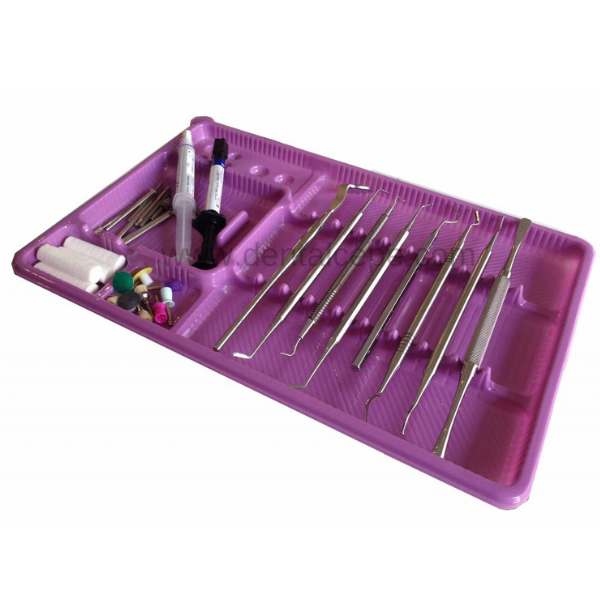 Dental Plastik Tepsi-50 lik Paket- Çeşitli Renk