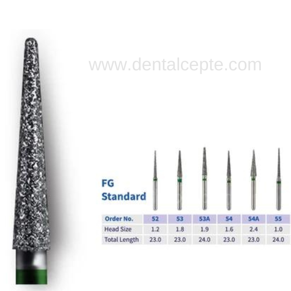 Dimei Aeratör Elmas Alev Uçlu Frezi - Siyah