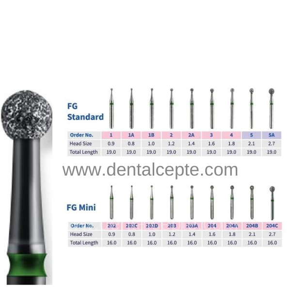 Dimei Aeratör Elmas Rond Frezi - Sarı