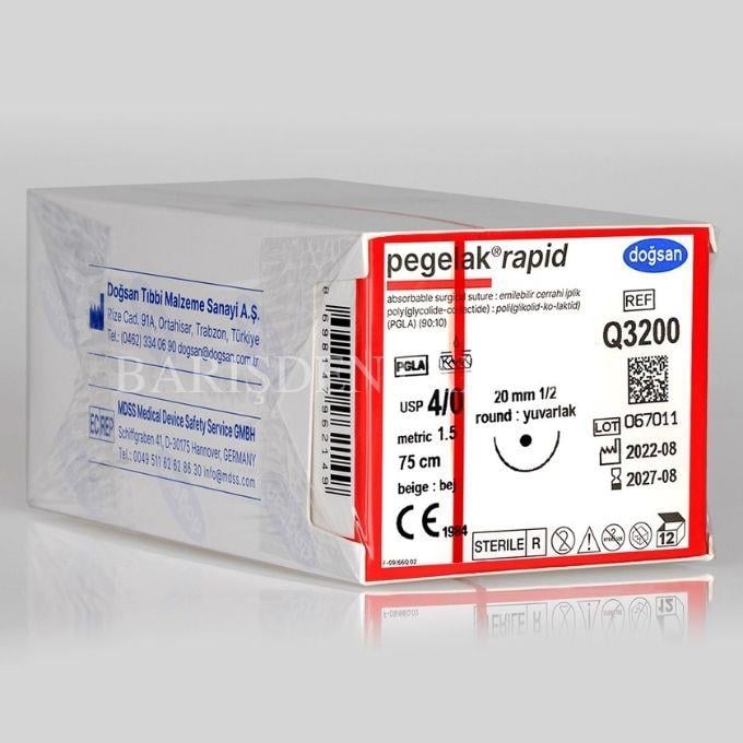 Doğsan Pegelak Rapid 4/0 20 1/2 Yuvarlak,75cm