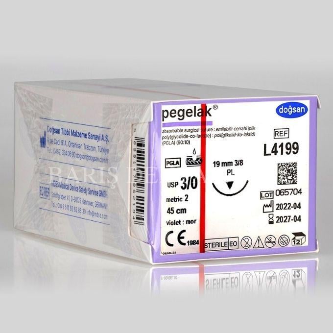 Doğsan Pegelak Sütur 3/0 19 3/8 PL,45cm