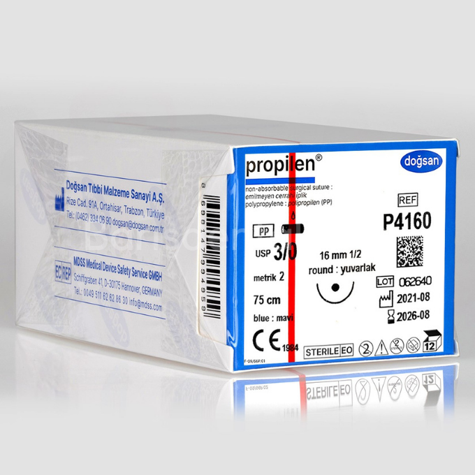 Doğsan Propilen Sütur 3/0 16 1/2 Yuvarlak,75cm