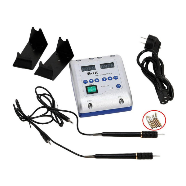 Elektrikli Mum Spatül Seti + 6'lı Uç seti dahil