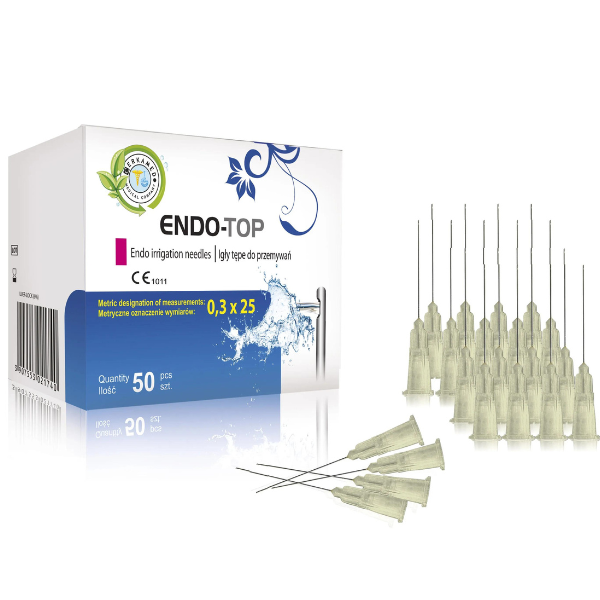 Endo Top İrrigasyon İğnesi Çift Delikli 100 Adetli