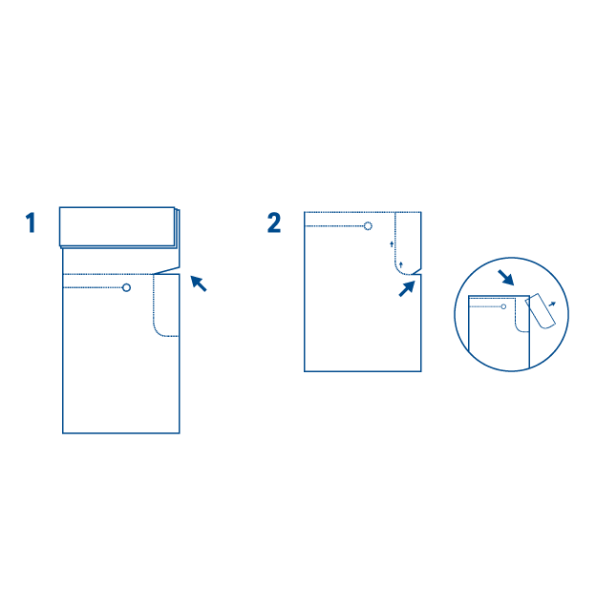 Euronda Monoart Renkli Hasta Önlüğü 80li ( Turuncu )