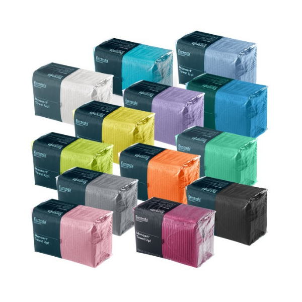 Euronda Monoart Renkli Tabla Örtüsü 50 Adet ( Pembe)