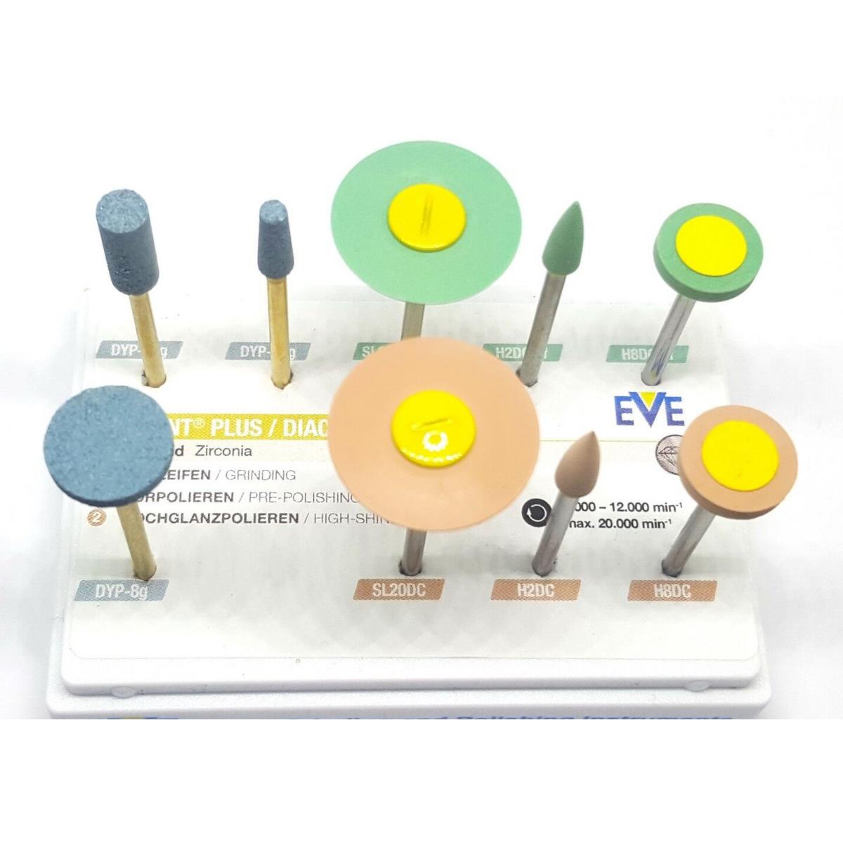 EVE Dental Plus Diacera HP 321 Elmas Parlatma zirkon taş - Piyasemen için Cila seti 9 lu