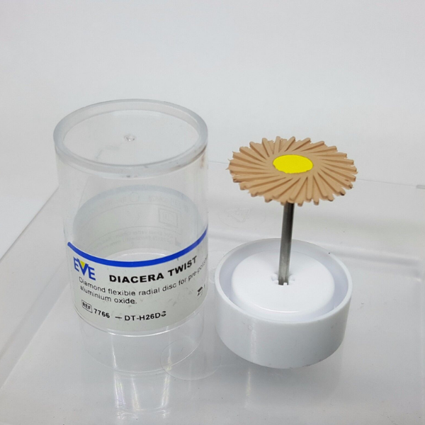 EVE Dental Plus Diacera HP 324 Kahverengi Elmas Parlatma zirkon Cila lastiği Spiral HP Size 26*2 1Adet