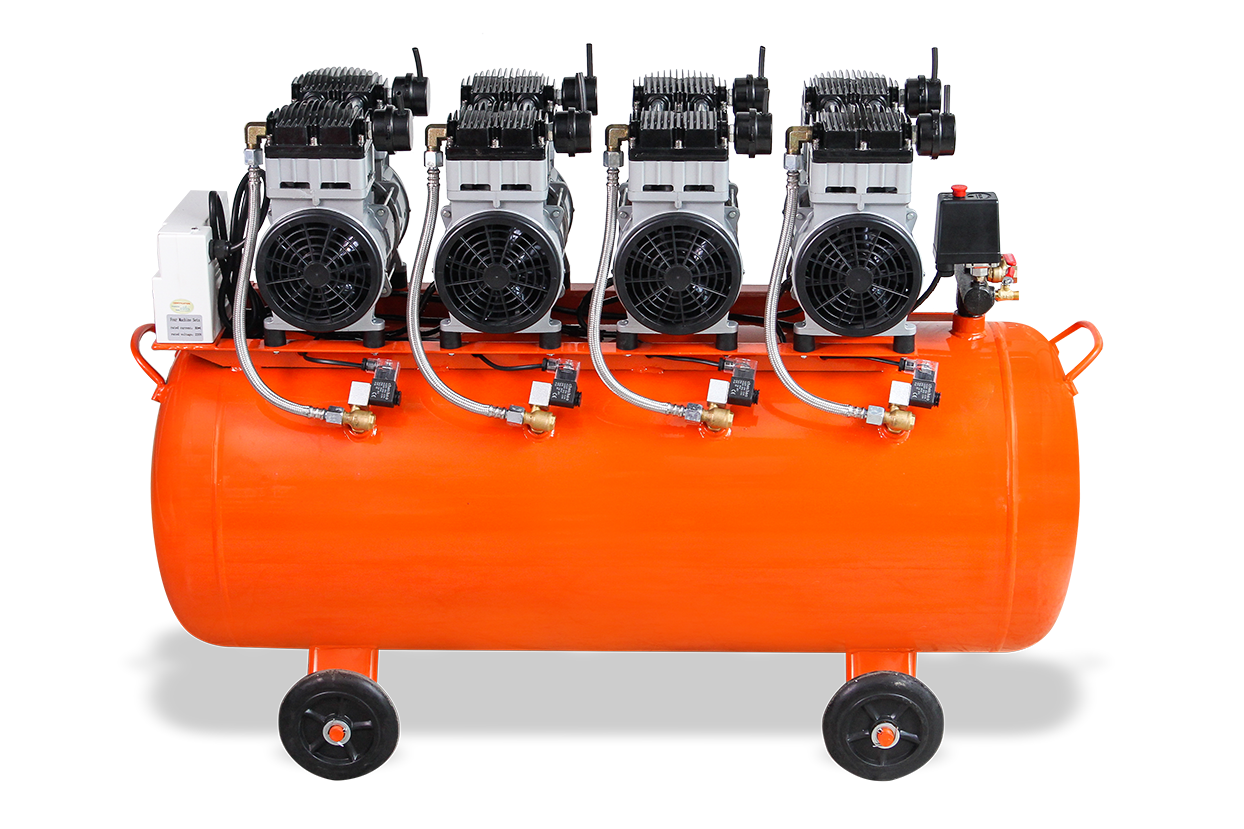 GAP Sessiz ve Yağsız Kompresör -GPS 1100*4 200 lt. 8 Ünitlik