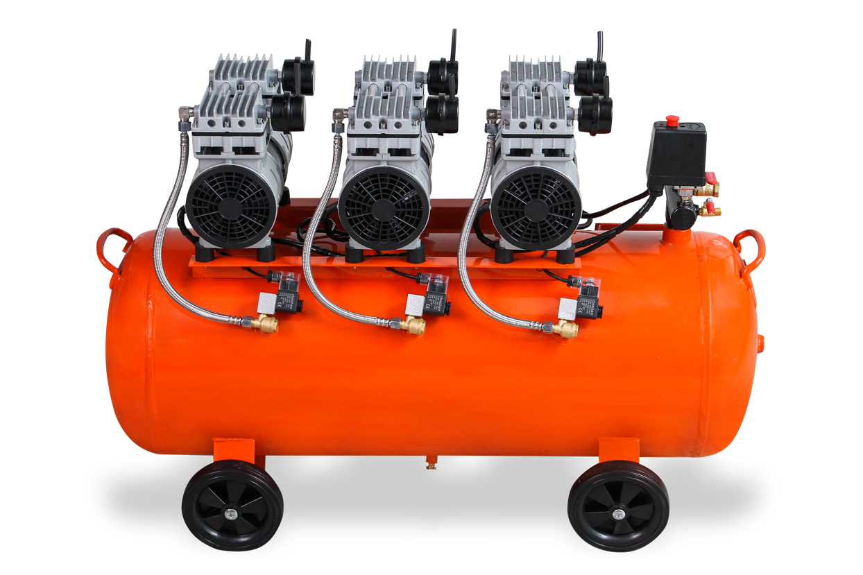 GAP Sessiz ve Yağsız Kompresör -GPS 750*3 100 lt. 3 Ünitlik