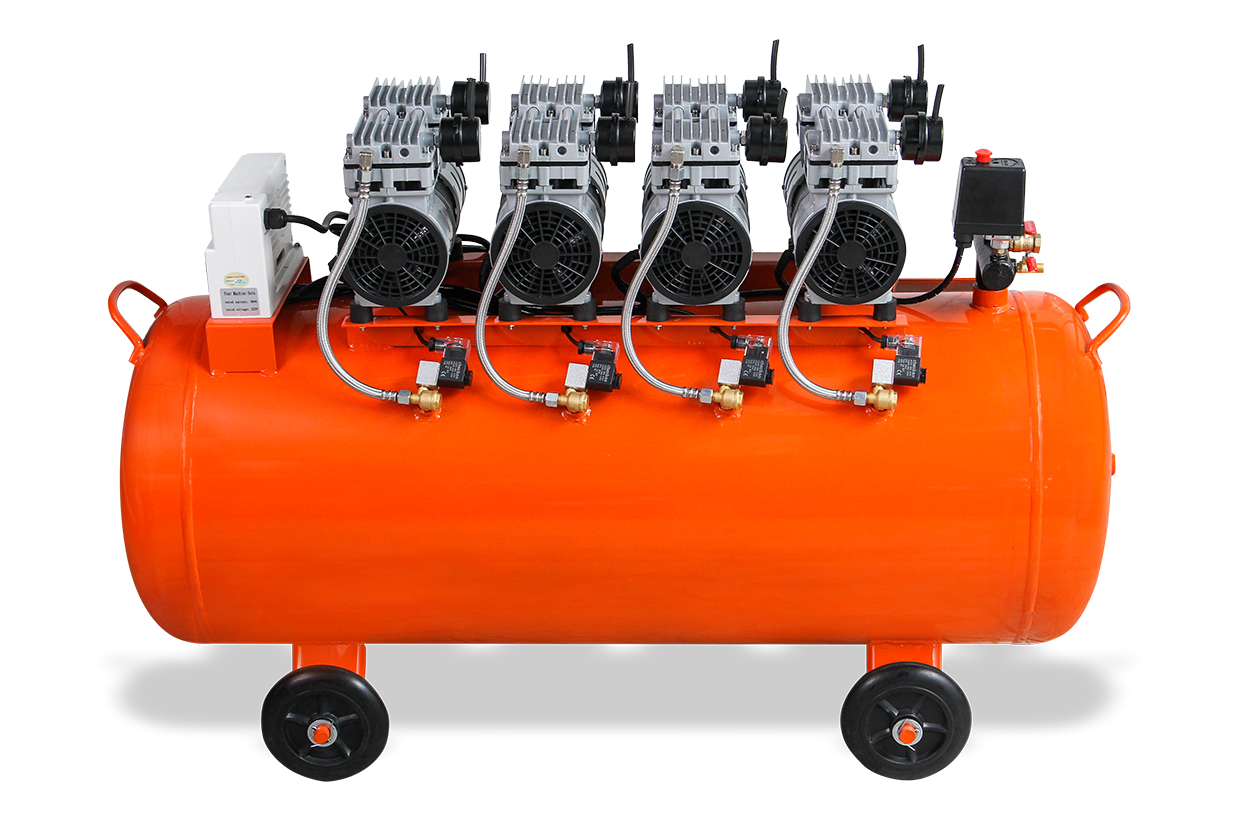 GAP Sessiz ve Yağsız Kompresör -GPS 750*4 200 lt. 4 Ünitlik