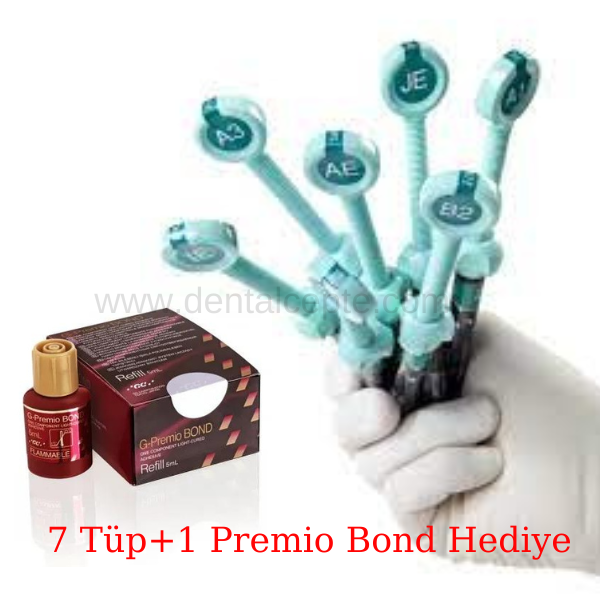 GC G-Anieal Anterior Kompozit SET / Promo Paket 7 Tüp+Bond