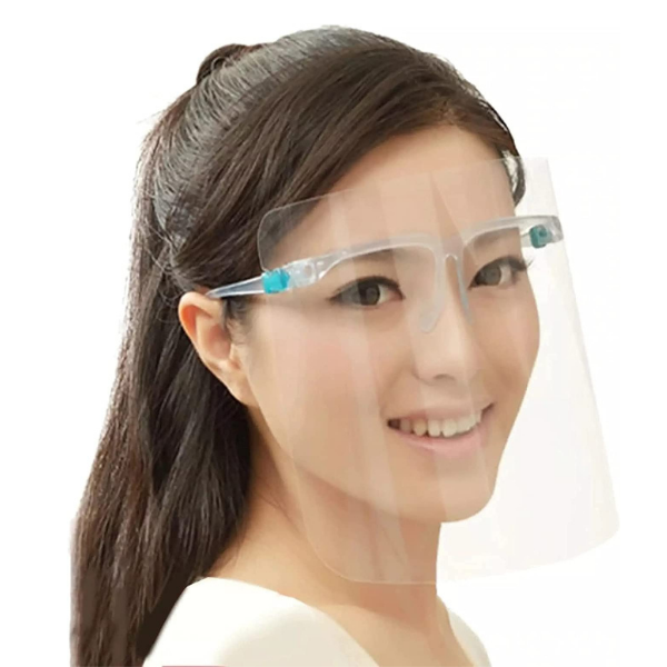 Gözlük tipi Koruyucu Yüz Siperliği + 5 Yedek Siperlikle beraber
