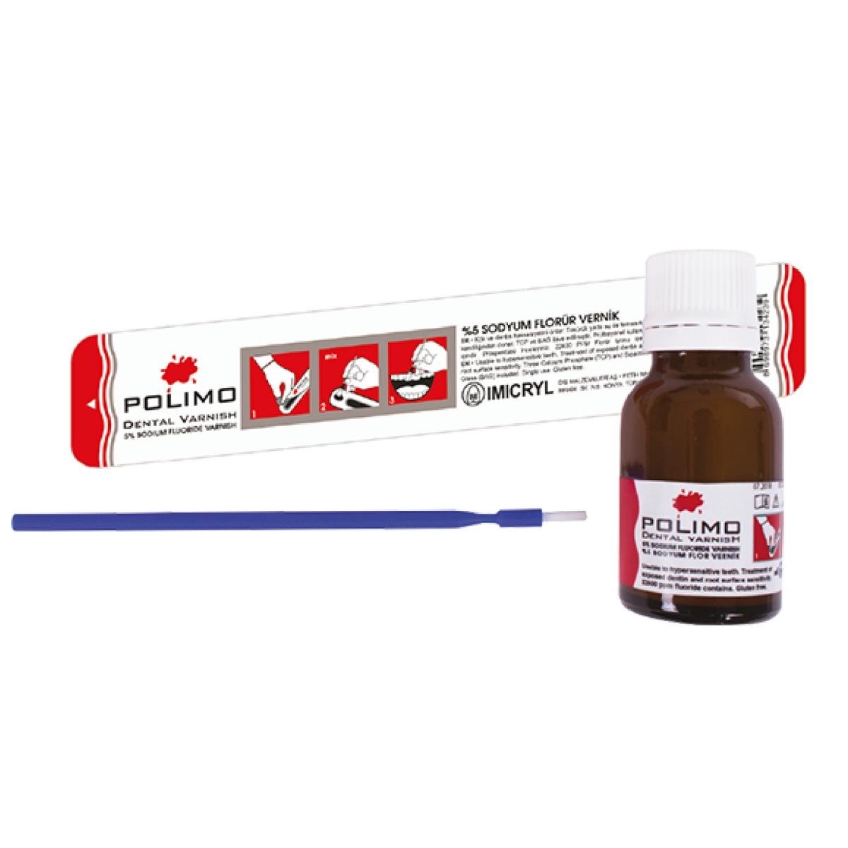İmcryl Polimo Flor Vernik 0,5 ml Kullanıma Hazır 1Adet