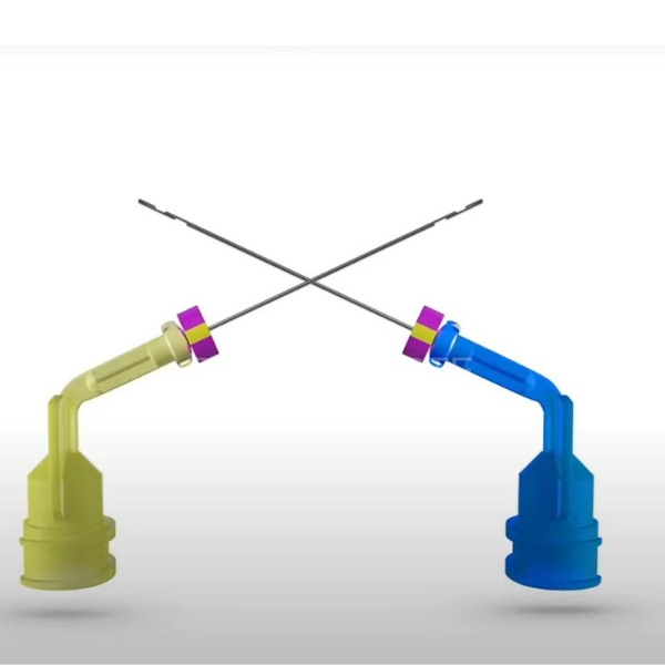 İrrigasyon İğnesi Açılı - MAVİ RENK - 50'lik Paket 