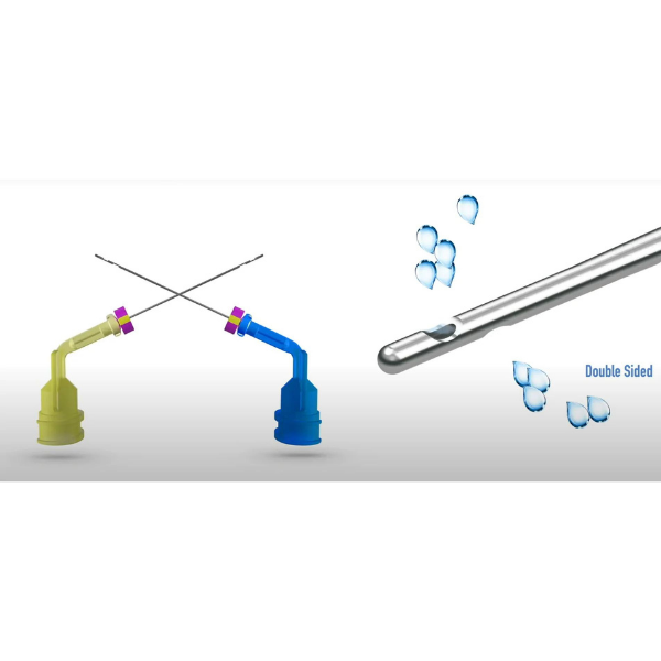 İrrigasyon İğnesi Açılı - MAVİ RENK - 50'lik Paket 