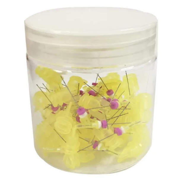 İrrigasyon İğnesi Açılı - SARI RENK - 50'lik Paket