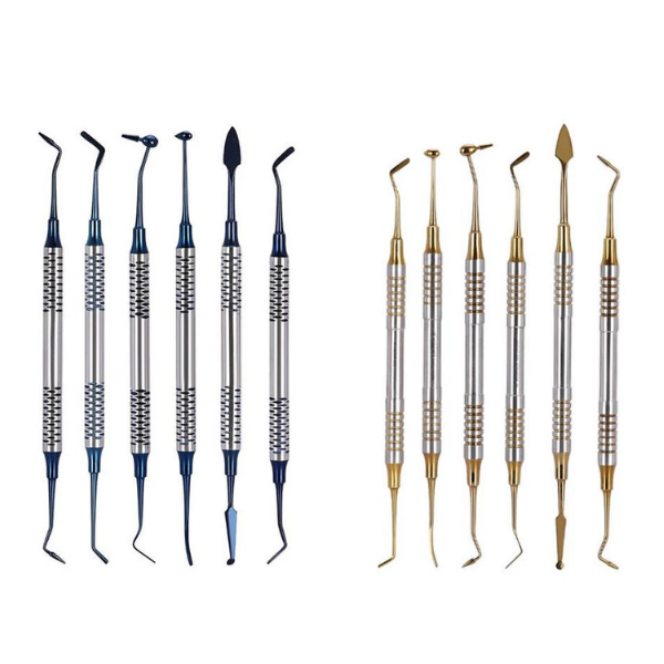 Kompozit Şekillendirme Alet Seti-6lı Sarı- Gold