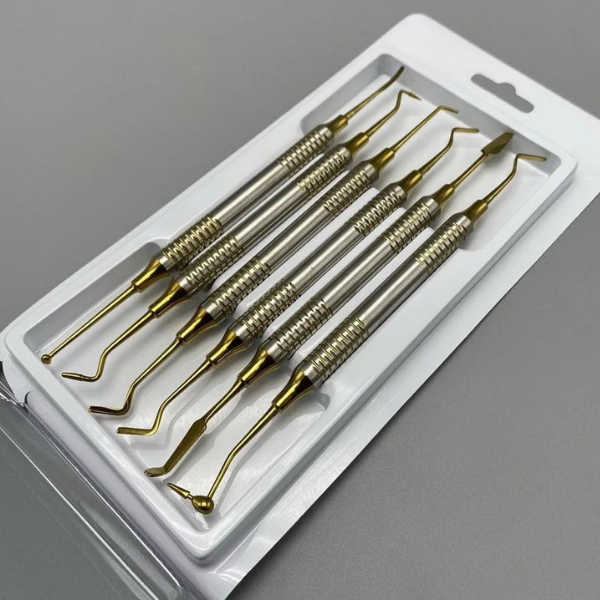 Kompozit Şekillendirme Alet Seti-6lı Sarı- Gold