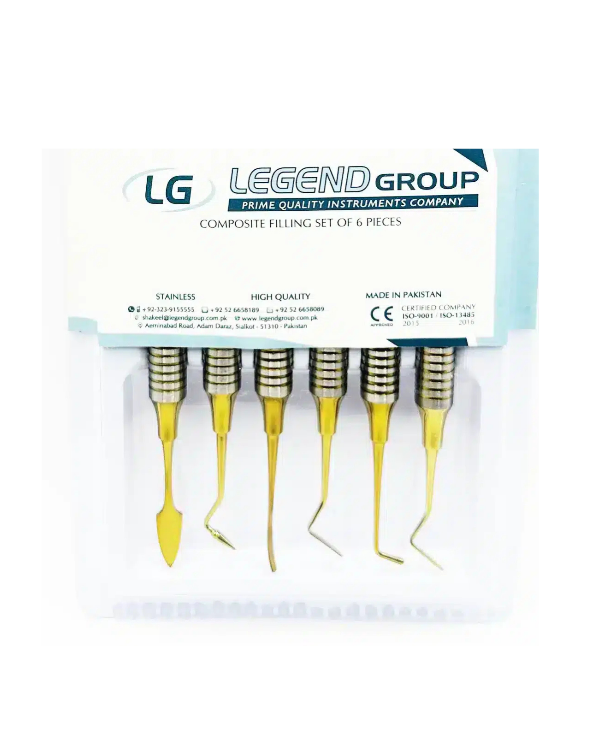 Legend Estetik Kompozit Şekillendirme El aleti Seti 6 liLEGEND DENTALLEGEND DENTAL 6 LI KOMPOZİT EL ALETİ SETİ - DENTAL CEPTE