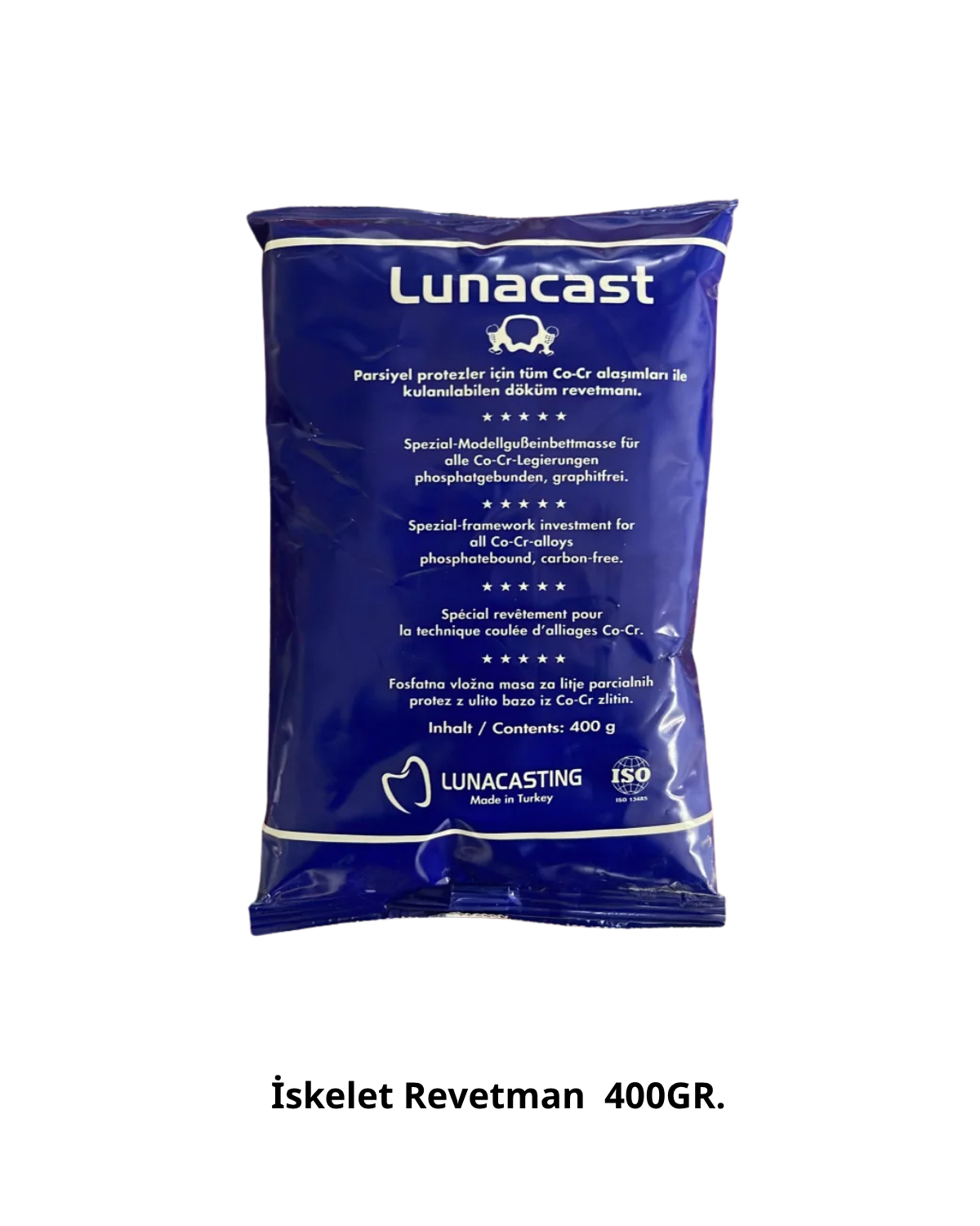 Lunacast Parsiyel Protez Co-Cr Döküm Revetmanı 400 g (Lunacasting)BD