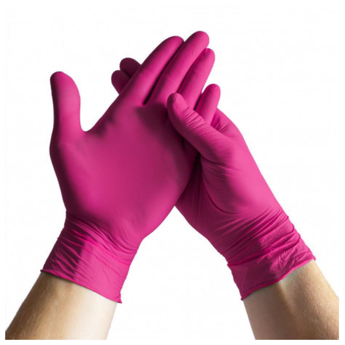 Mcc Pembe Nitril Pudrasız Muayene Eldiveni 1 Kutu
