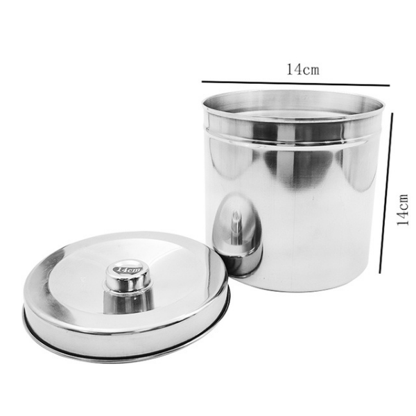 Metal Kapaklı Pamuk Kutusu 