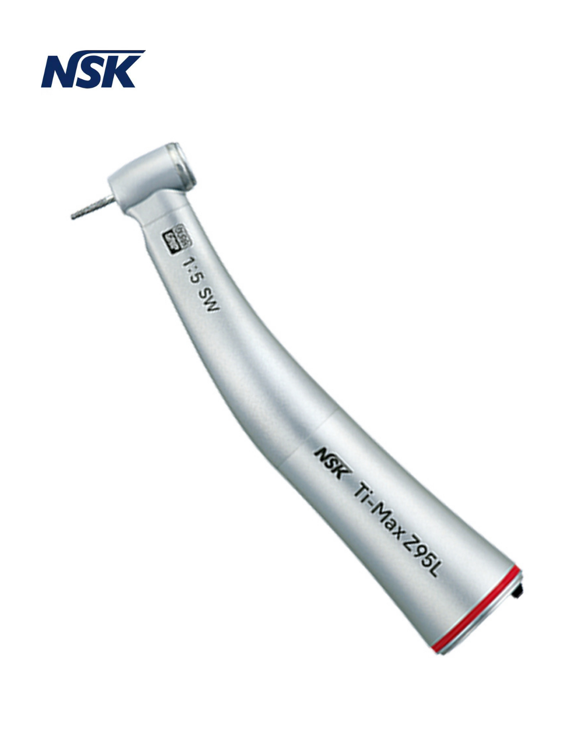 NSK Tİ-MAX Z95L  1.5 Anguldurva Işıklı Cerrahi Anguldurva Kırmızı KuşakNSKNSK Ti-Max Z95L Işıklı Kırmızı Kuşak Anguldurva 1:5 | Titanyum DURAGRIP - NSK - DENTAL CEPTE