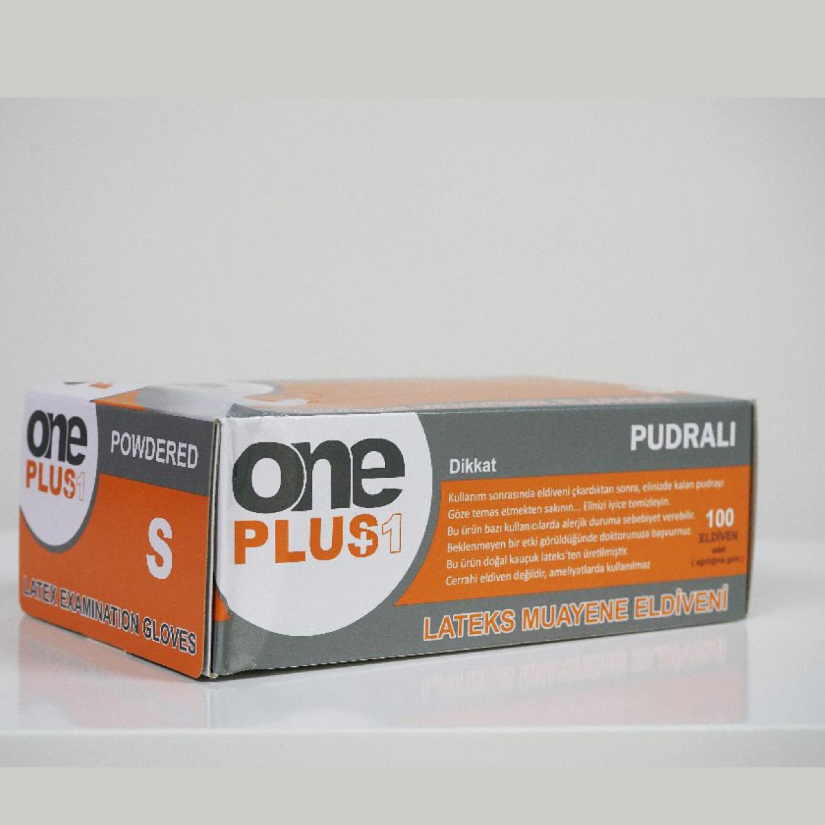 One Plus Beyaz Latex Pudralı Muayene Eldiven