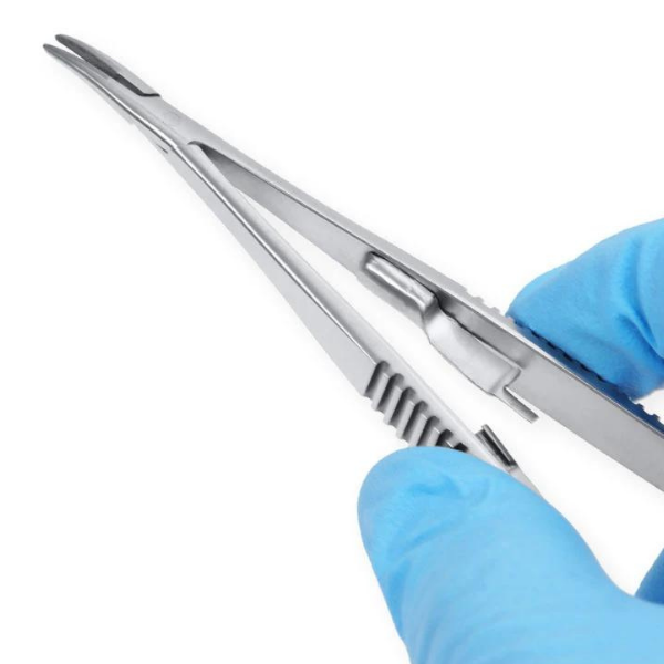 Perfect Micro Cerrahi Portegü Hemostat - Klemp 14mm Düz Uç