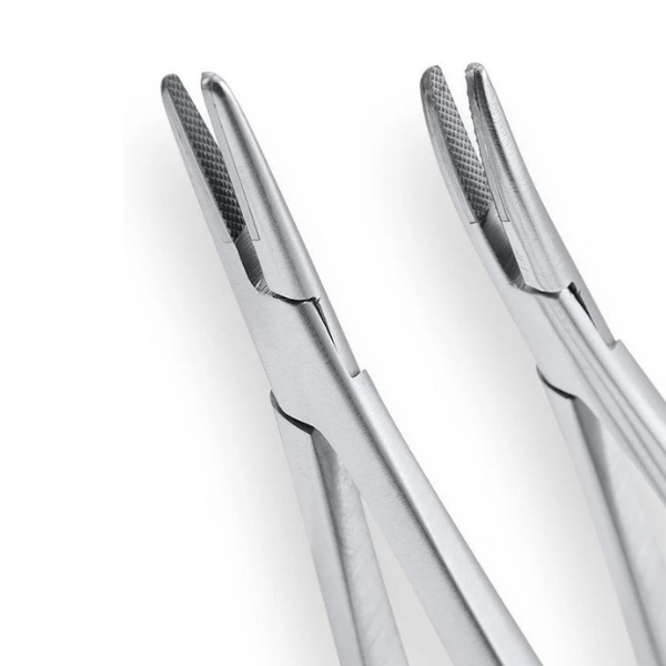 Perfect Micro Cerrahi Portegü Hemostat - Klemp 16mm Eğri Uç