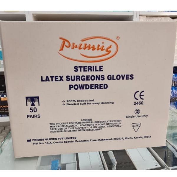 Pirimart Cerrahi Pudralı Eldiven 50'lik Paket