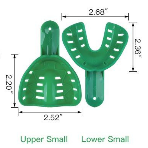 Plastik Ölçü Kaşığı Yetişkin S Beden Ortodondik - Otoklavlanabilir- Takım