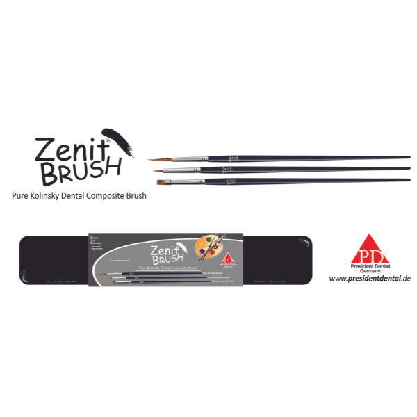 President  Zenit Saf Kolinsky Samur Kompozit Şekillendirme Fırça Set