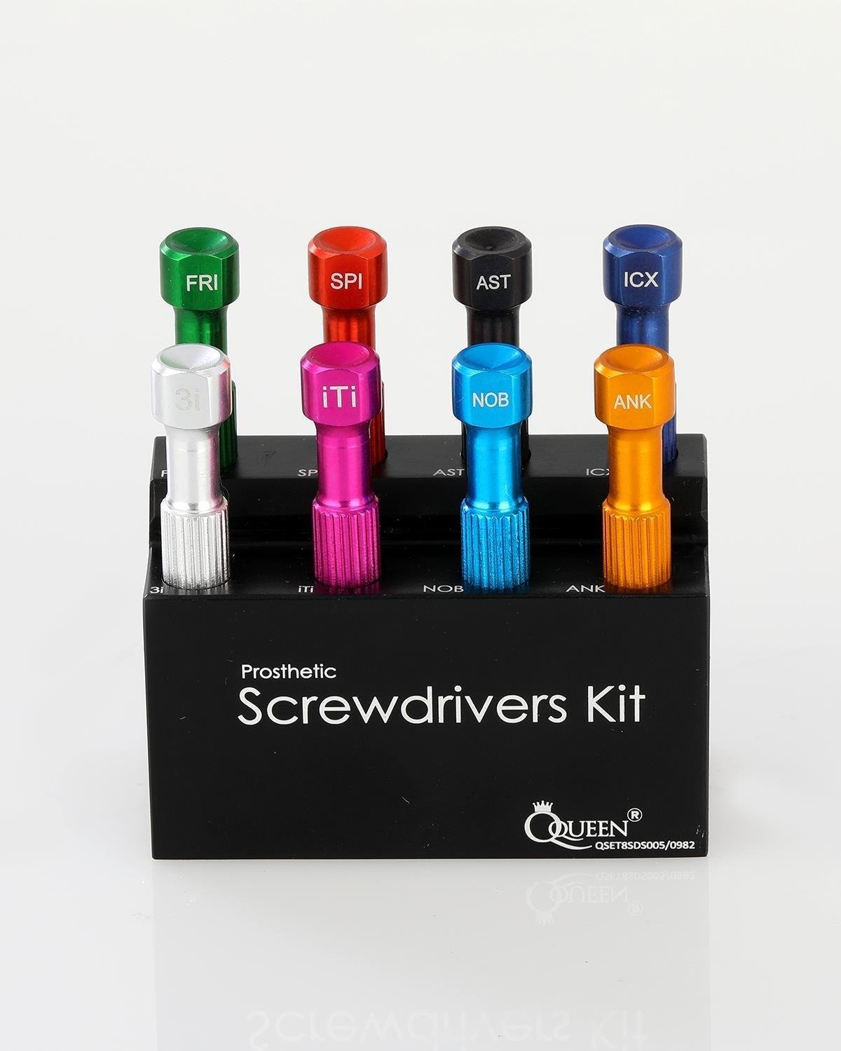 Queen Altıgen İmplant Vida Sürücüsü 8 Ad--Kaset - QSET8SDS005QUEENQueen Altıgen İmplant Vida Sürücüsü 8 Ad--Kaset - QSET8SDS005 - DENTAL CEPTE