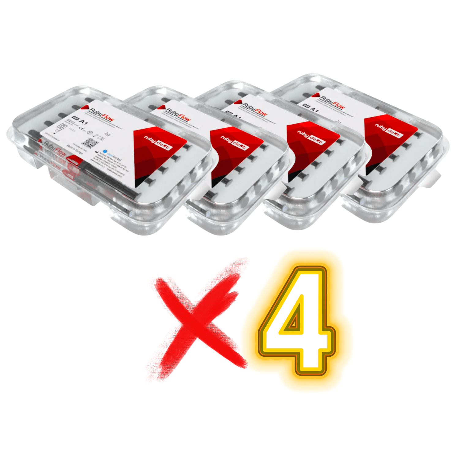 Ruby Akışkan Flow Kompozit 4x4 16 ADET KampanyaRUBYRUBY AKIŞKAN KOMPOZİT SETİ