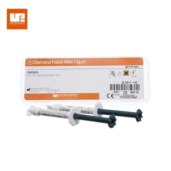 Ultradent Diamond Polish Mint 2'li Mini Refil Elmas İçerikli Polisaj Pastası
