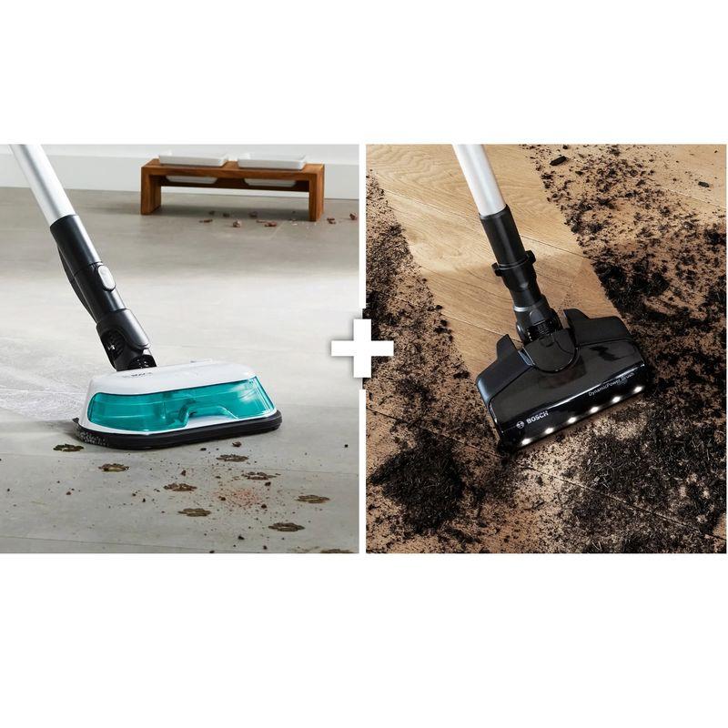 Bosch BCS71HYG1 ProHygienic Aqua Beyaz Islak Kuru Dikey Şarjlı Süpürge