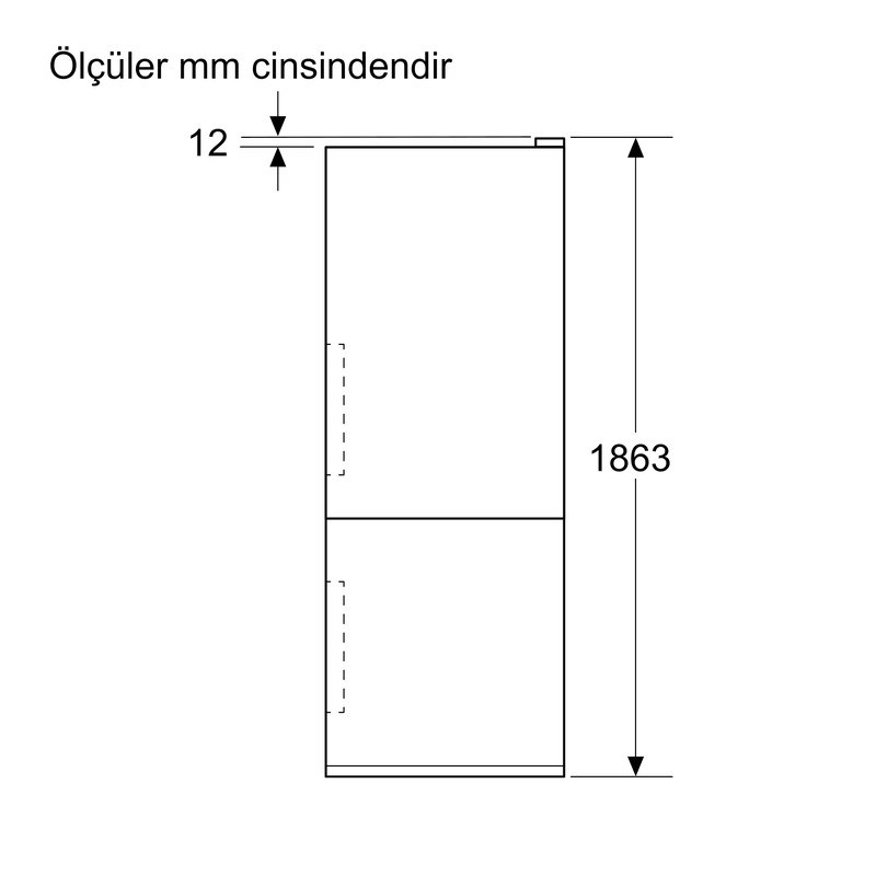 Bosch KGN56VWD0N Kombi No Frost Beyaz Buzdolabı