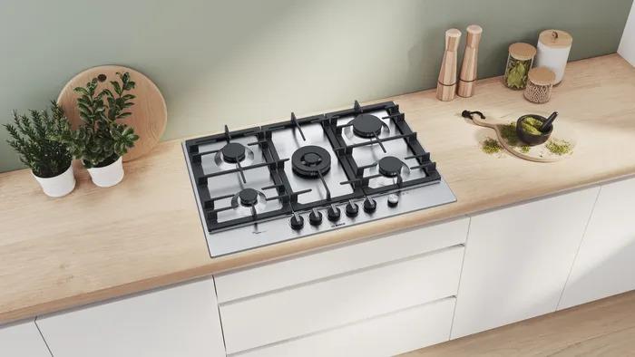 Bosch PCQ7A5M90E Wok Gözlü Inox Ankastre Ocak
