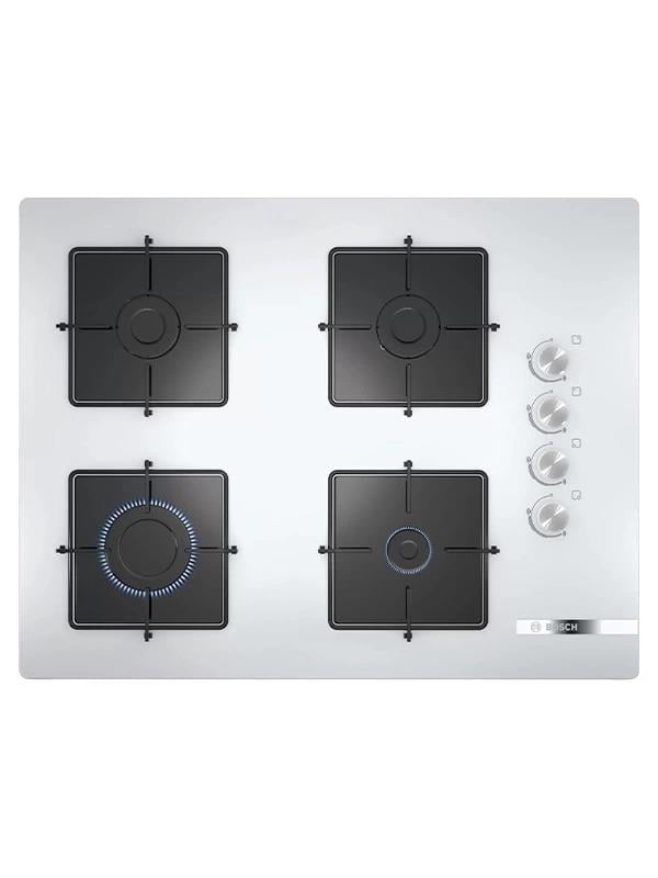 Bosch POP7C2O12O 67 cm Cam Ankastre Gazlı Ocak Beyaz