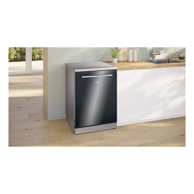 Bosch SMS6ENB60T 6 Programlı B Enerji 13 Kişilik Siyah Cam Bulaşık Makinesi