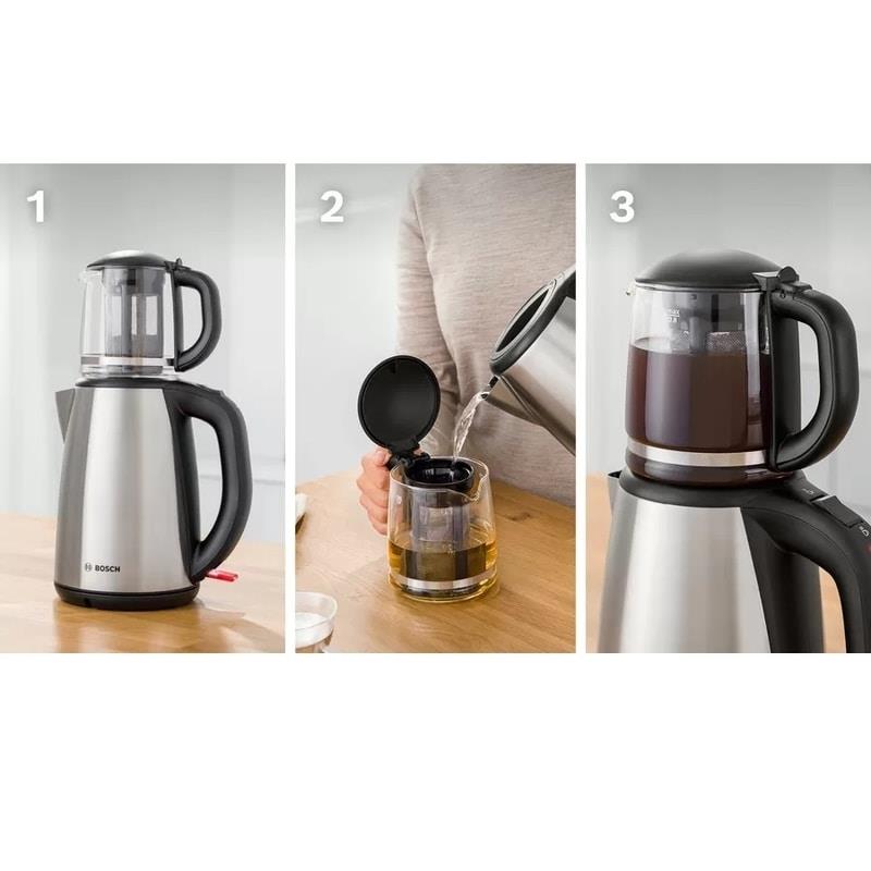 Bosch TTA5603 1800 W Inox Çay Makinesi