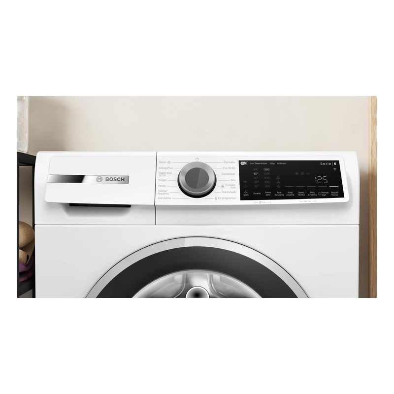 Bosch WGK252Z1TR 10 Kg 1200 Devir Beyaz Çamaşır Makinesi