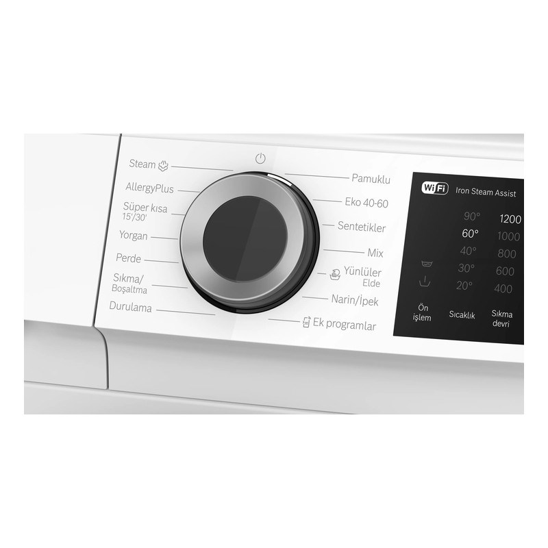 Bosch WGK252Z1TR 10 Kg 1200 Devir Beyaz Çamaşır Makinesi